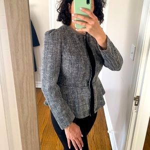 Halogen Peplum Tweed Blazer